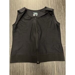 Marena Recovery Compression Vest Sz 3XL Black Zipper Adjustable Shoulder Surgery